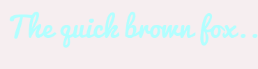 Image with Font Color B2FFFF and Background Color F6EEF0